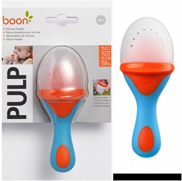 Boon Pulp Silicon Baby Feeder Blue Orange 125 Ml Buy Boon