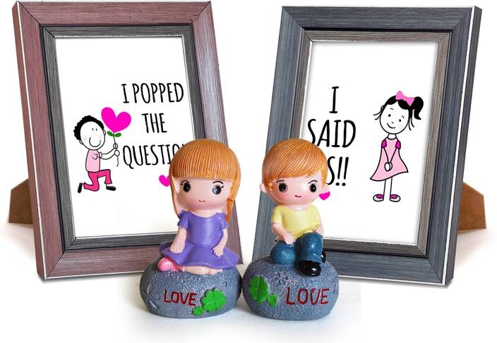 Tied Ribbons Valentines Day Best Gifts For Girlfriend Husband Wife Tied Ribbons Photoframe Gift Set