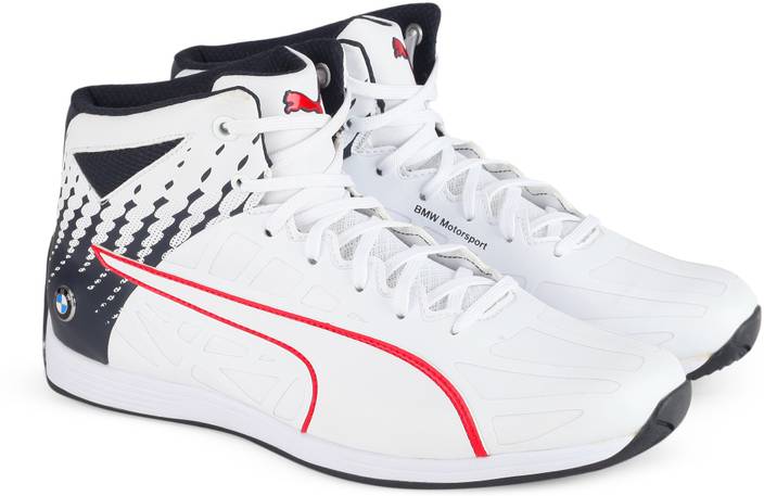 PUMA PUMA Men s Bmw MS Evospeed Mid Walking Shoe Puma White team Blue high Risk Red On Sale Store PUMA PUMA Men s Bmw MS Evospeed Mid Walking Shoe Puma White team Blue high Risk Red On Sale Store
