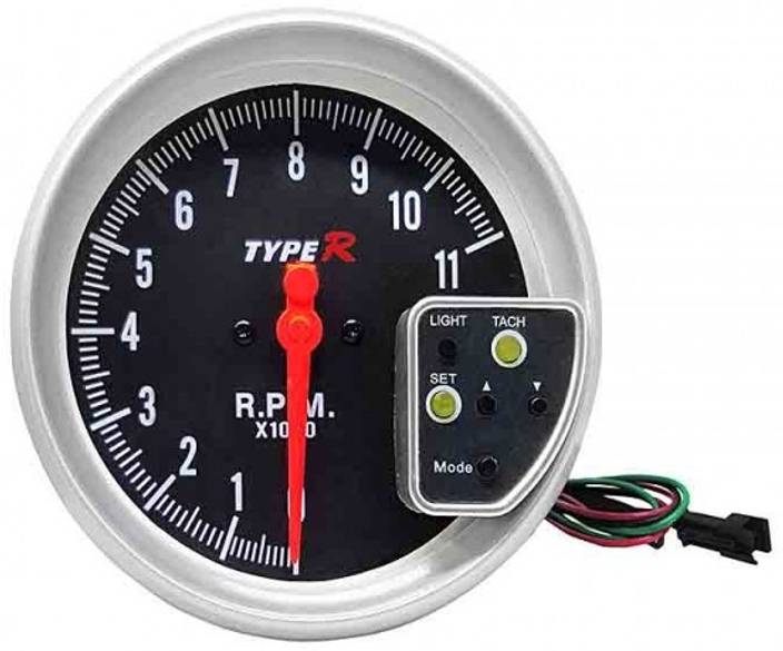 fuji new 5 black monster tachometer rpm meter 7 colors shift light