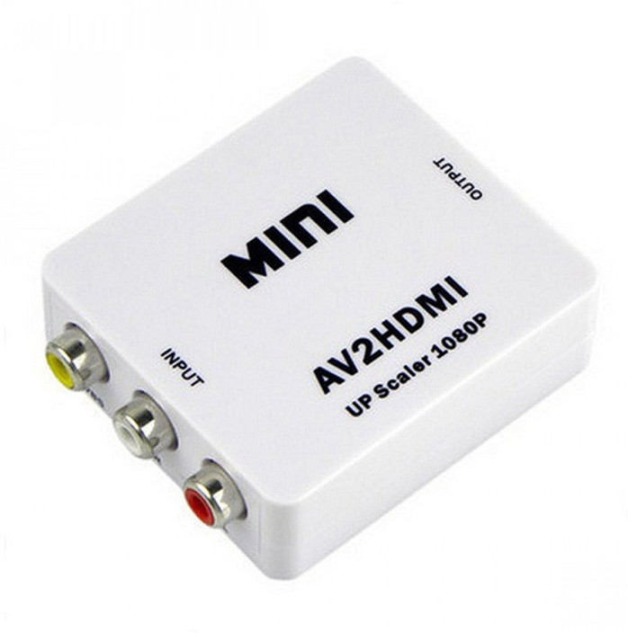 AV to HDMI Converter Box Composite AV CVBS 3 RCA to HDMI Video Audio Converter