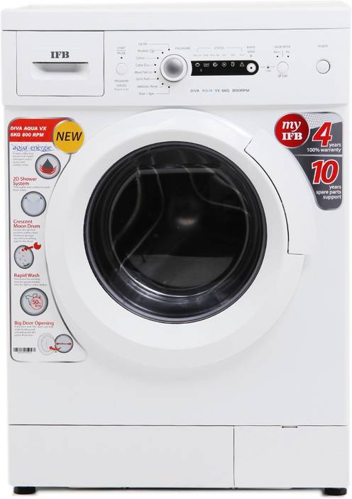 IFB 6 kg Fully Automatic Front Load Washing Machine White