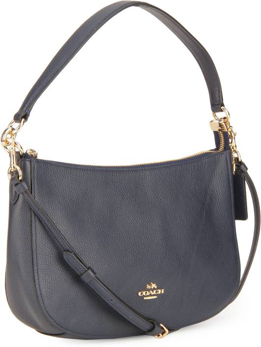 Coach Women Casual Blue Genuine Leather Sling Bag Linav Price In