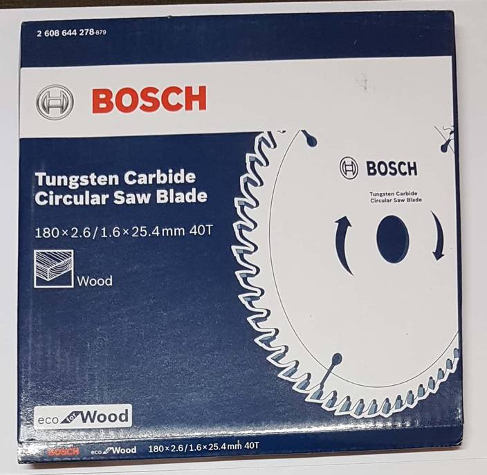 Bosch 2608644278 7 Inch 40 Teeth Tungsten Carbide Circular Saw Blade Wood Cutter
