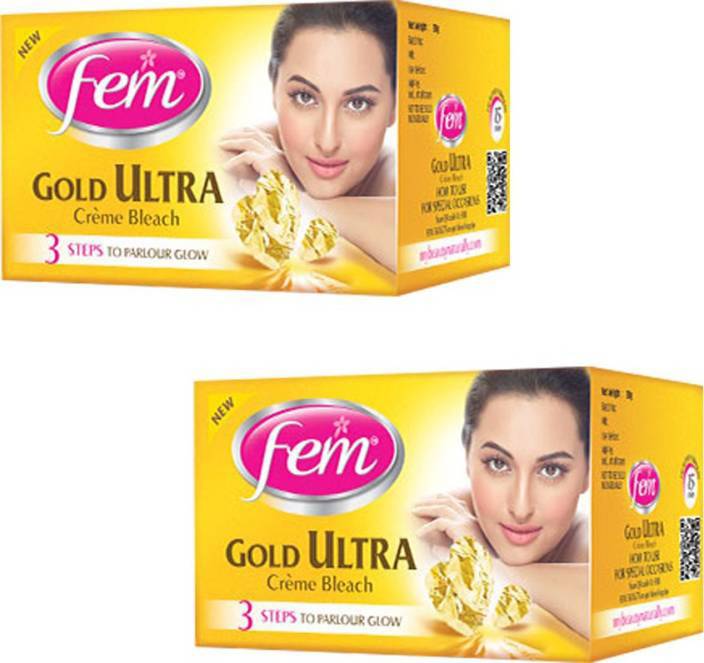 Fem Gold Bleach For Fair Face Pack Of 1 Price In India Buy Fem