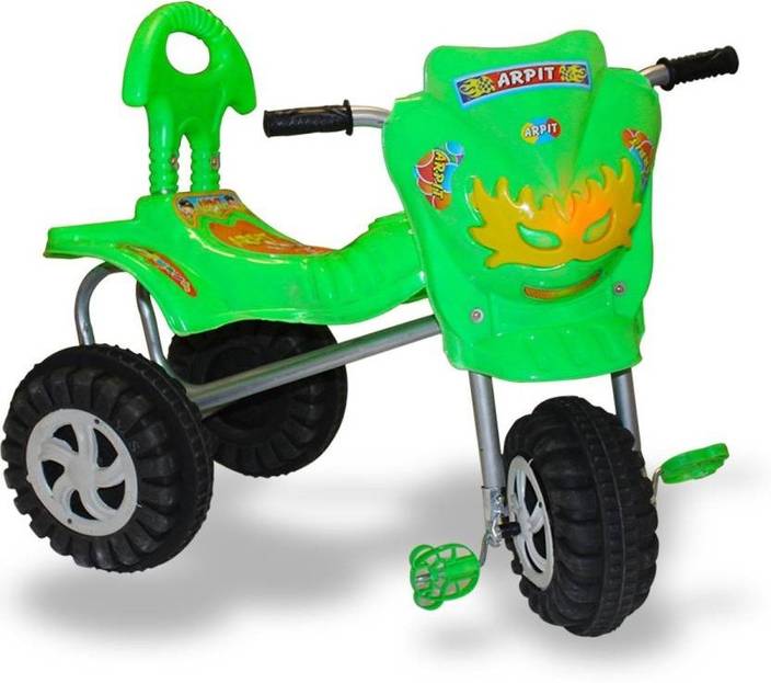 AKSHAT TRICYCLE WITH MUSIC FOR FIRST BIRTH DAY GIFT Green Tricycle