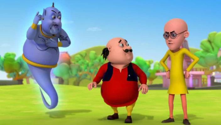 motu patlu and genie