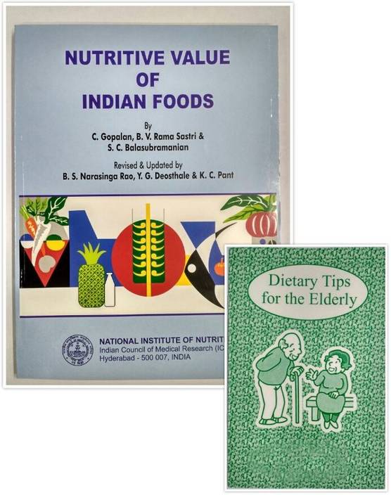 Nutritive Value Of Indian Foods With Diet Tips Book Free Pack Of