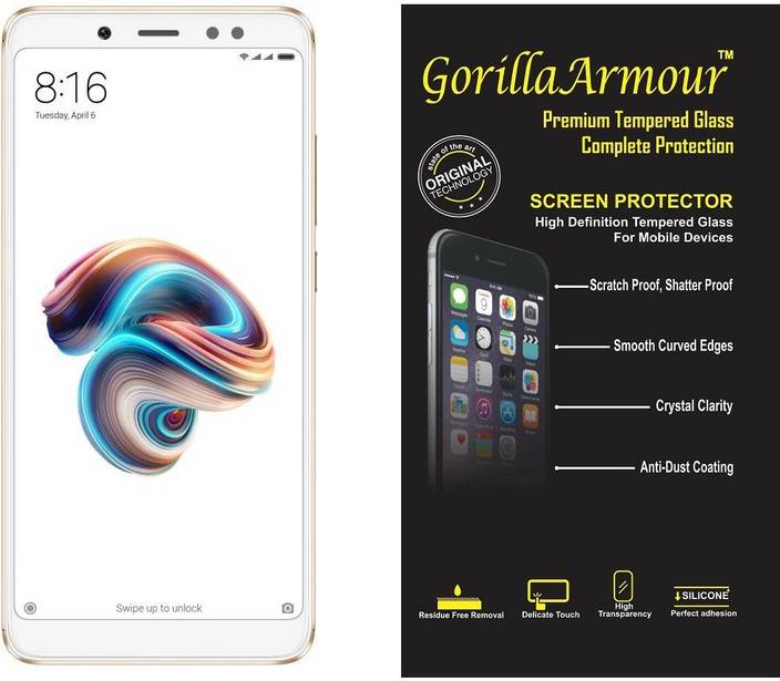Gorilla Armour Tempered Glass Guard For Mi Redmi Note 5 Pro