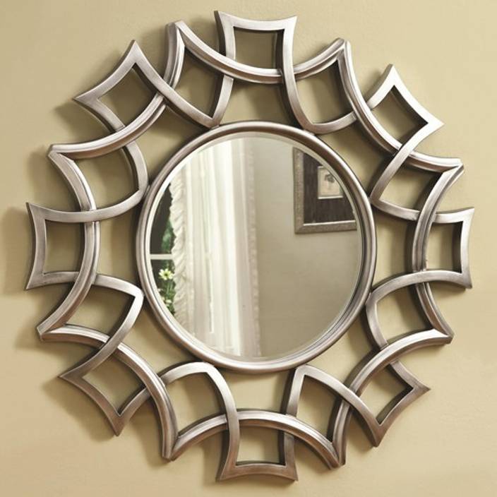 All Crafts Art Round Shape Carving Mirror Frame Decorative All Crafts Art Round Shape Carving Mirror Frame Decorative Designer Finish Glosiy