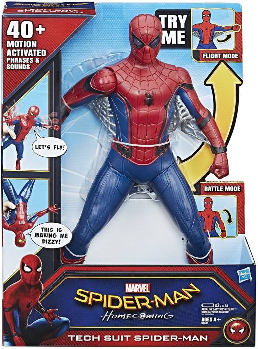 Hasbro Marvel Spider-Man Homecoming Tech Suit Spider Man - Marvel ...