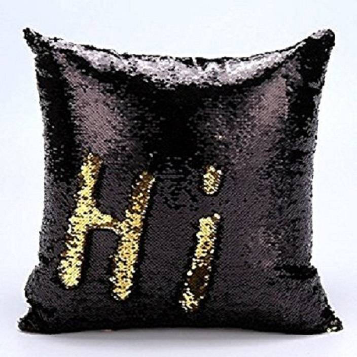 Kartik Stylish Sequin Mermaid Throw Pillow Cover With Magical