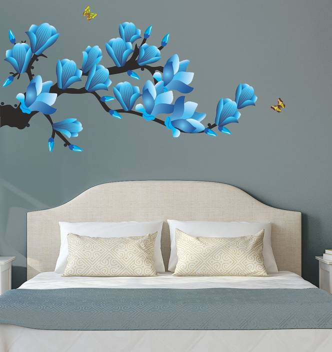 new way decals wall sticker floral & botanical wallpaper price in