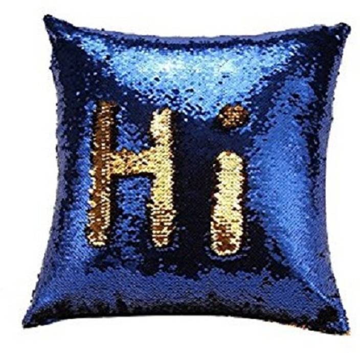 Kartik Stylish Sequin Mermaid Throw Pillow Cover With Magical