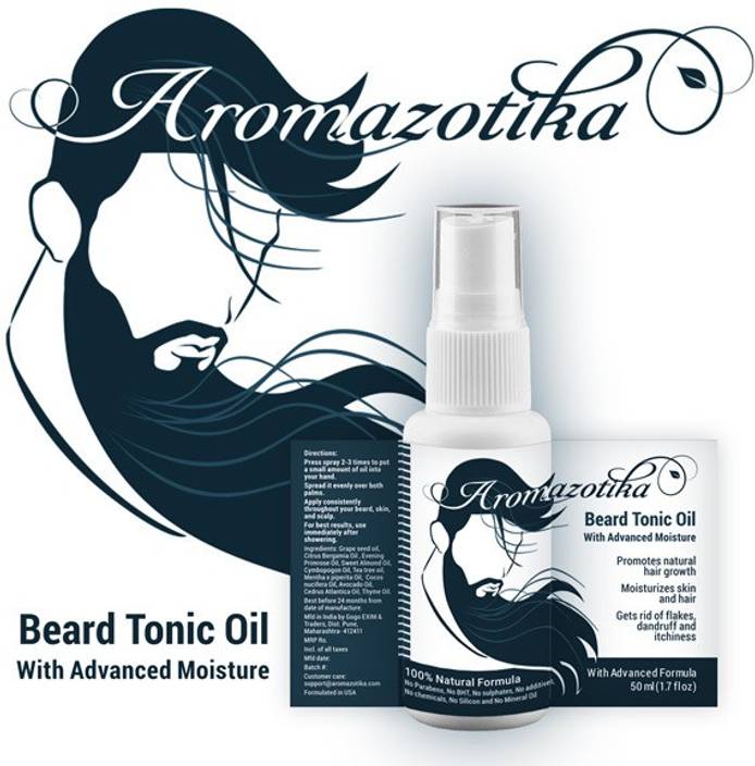 Aromazotika Men S Beard Hair Growth Tonic Oil With Advanced