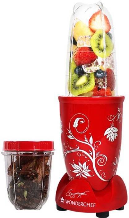 wonderchef nutri blend red with free recipe book 400 w juicer mixer