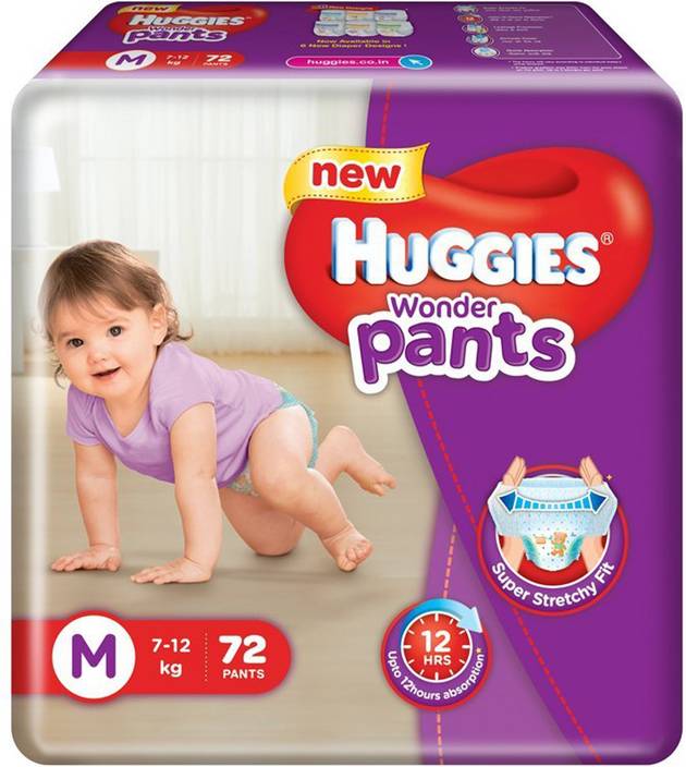 Huggies Wonder Pants Medium Size Diapers (72 Count) - M
