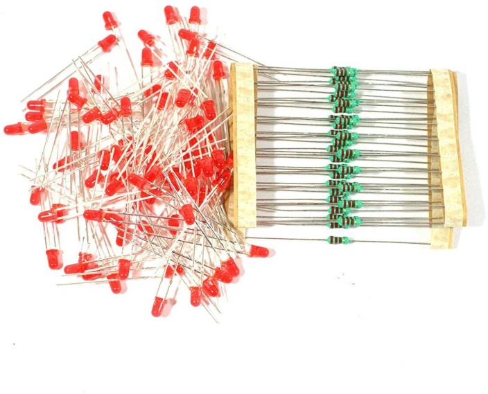 Rees52 1 4 W Resistors Pack 220 Ohm Of 100 Red Light Electronic