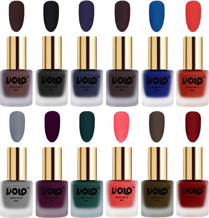 Volo Velvet Dull Matte Bold Colors Nail Polish Combo In Wholesale Volo Velvet Dull Matte Bold Colors Nail Polish Combo In Wholesale