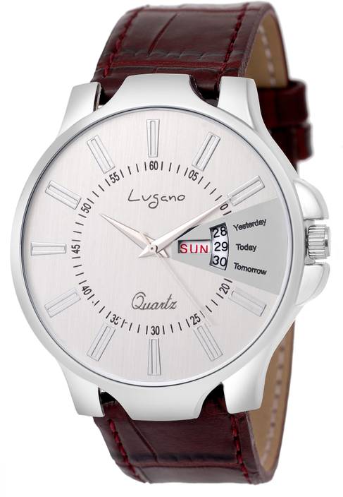 Lugano LG 1136 Casual Day & Date Slim...