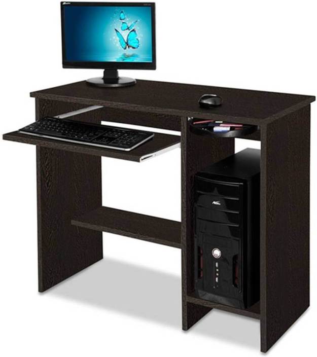 Delite Kom Nice Computer Table Wenge Engineered Wood Desk Delite Kom Nice Computer Table Wenge Engineered Wood Desk Straight Finish Color