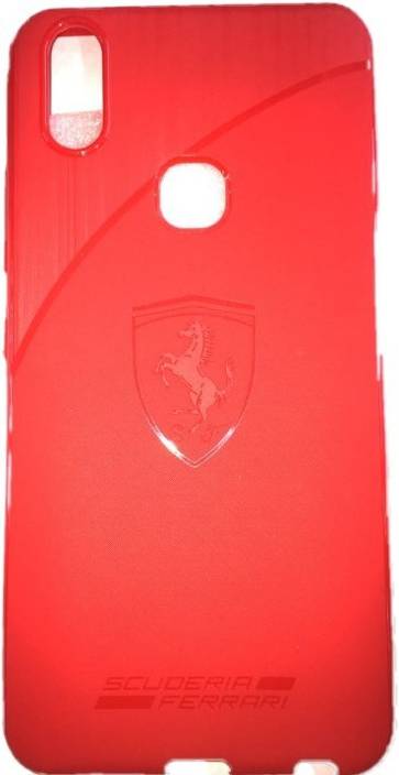 Gera Estock Back Cover For Scuderia Ferrari Red Case For Vivo V9