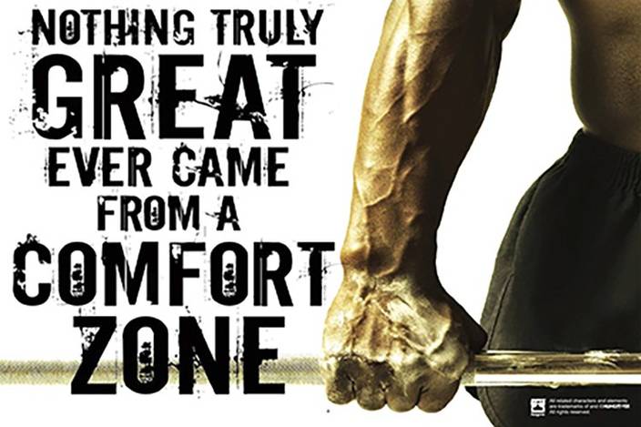 Wall Art Nothing Truly Great Ever Came From A Comfort Zone Quote