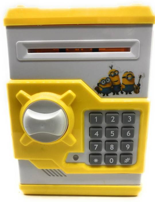 Indusbay Money Safe Atm For Kids Piggy Savings Bank With
