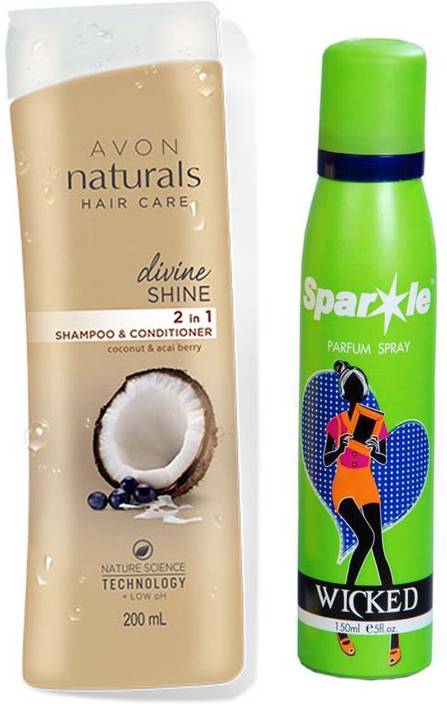 Avon Anew Naturals Divine Shine Shampoo Conditioner 200 Ml With