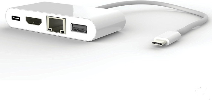 USB C To 4K HDMI VGA Rj45 Ethernet USB 3.1 C Type Charging Adapter Hub