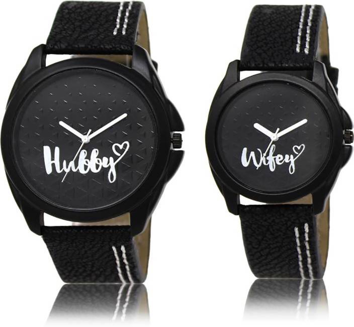 ADK Latest Black Color Fancy Combo Leather Watch - For...