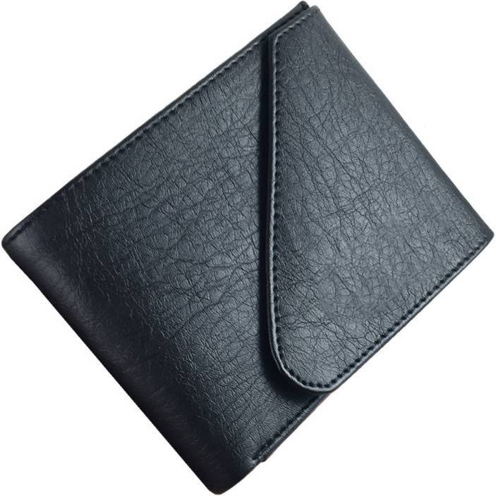 Quetzal Men Casual Black Genuine Leather Wallet