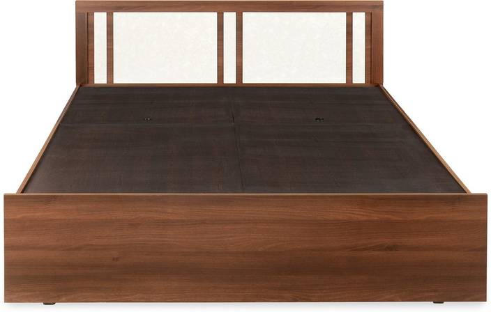 Nill Eva Engineered Wood Queen Box Bed In India Nill Eva Engineered Wood Queen Box Bed Finish Color Walnut
