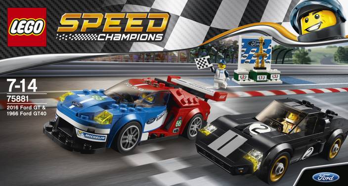 Lego 2016 Ford Gt 1966 Ford Gt40 2016 Ford Gt 1966
