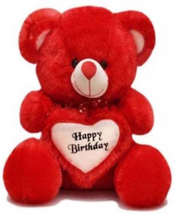 Av Toys Happy Birthday Red Teddy Bear 2 Feet 60 Cm Happy