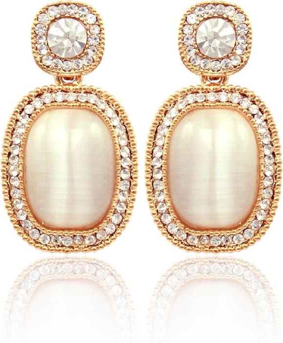 Flipkart Nakabh Fashion Jewellery White Monalisa With Nakabh Fashion Jewellery White Monalisa With Cubic Zirconia Cz Diamond Ethnic Elegant Plain Gown Br