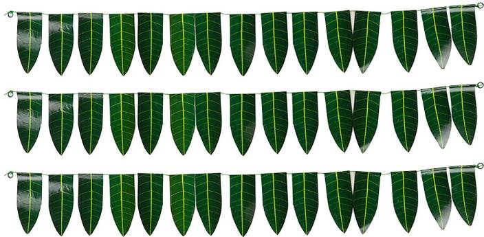 Saiharshini Plastic Decorative Mango Leaves Door Hanging 92 Cm X
