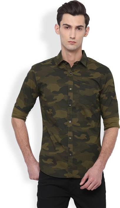 Highlander Men Printed Casual Multicolor Shirt