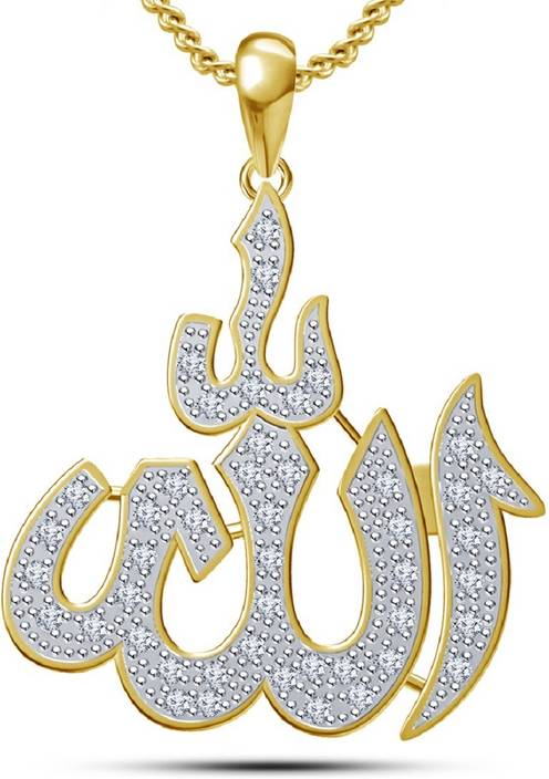 Vorra Fashion 14k Yellow Gold Plated 925 Sterling Silver Ic Vorra Fashion 14k Yellow Gold Plated 925 Sterling Silver Ic Muslim Women S Men Pendant