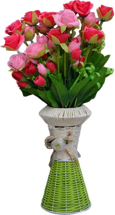 Sky Trends Artificial Flowers With Flower Pot Flower Vase For