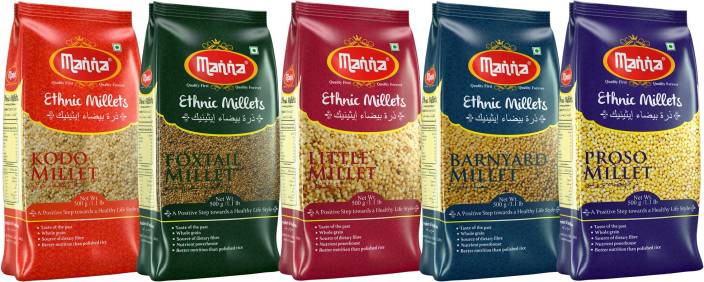 Manna Kodo Millet Proso Millet Little Millet Foxtail Millet
