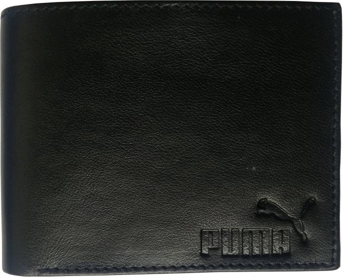 Puma Men Black Genuine Leather Wallet