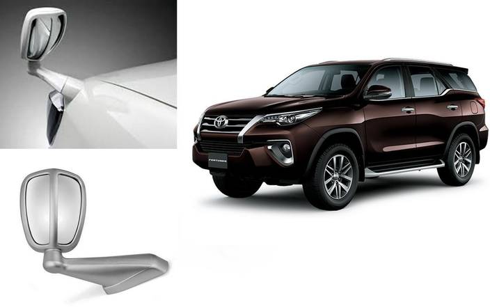 Auto Pearl Manual Dual Mirror For Toyota Fortuner Price In India Buy