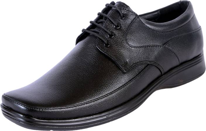 Leathersofty Men Black Leather Formal Office Shoes Leathersofty Men Black Leather Formal Office Shoes Derby For