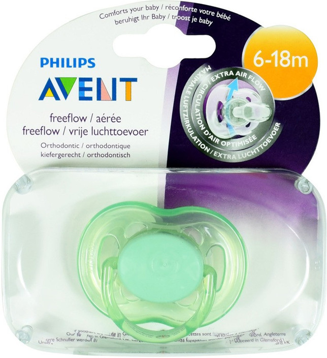 avent freeflow pacifier 18