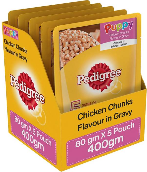Pedigree Gravy Chicken 0 4 Kg Wet Dog Food Price In India Buy