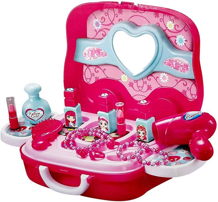 Zest 4 Toyz Kids Makeup Kit Pretend Play Toys For Girls 17 Pcs