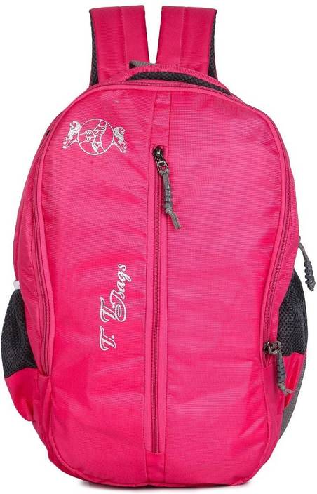 Tt Bags Backpack For Boys And S With Rain Cover Pink 20 L
