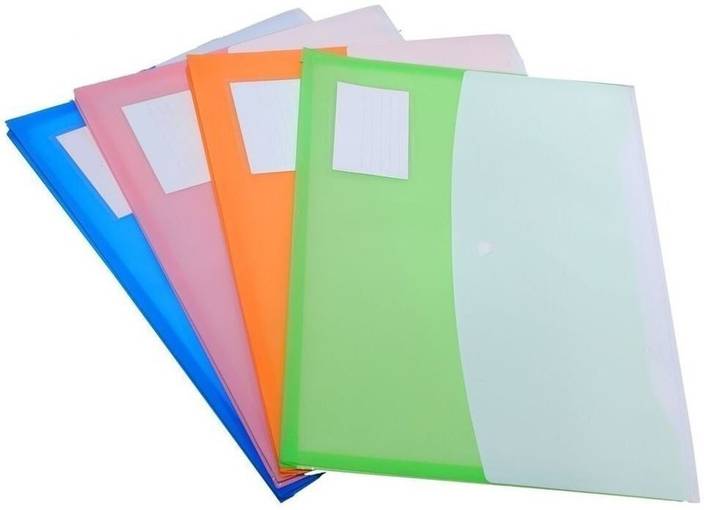 Flipkart Com Saisan Plastic 4 Pcs A4 Document Folder Snap