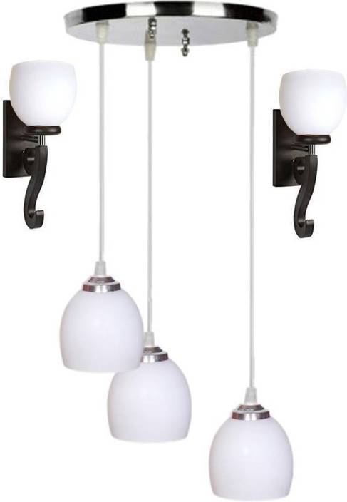 Afast Pandent Three Hanging Ceiling Lamp Como With Two Matching